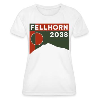 Fellhorn Alpenrosen Wandern Wanderung Souvenirs - Frauen Funktions-T-Shirt - Weiß - Vorne - AI Model Female 172 dark (172cm)