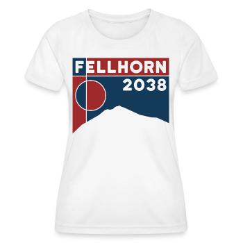 Fellhorn Hike Ski Touring Mountain Tour Tour Souvenirs - Women's Functional T-Shirt - white - Front - AI Model Female 172 dark (172cm)
