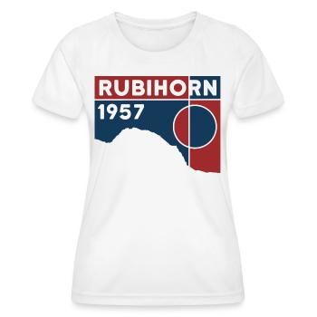 Rubihorn North Face Climbing Bavaria Hiking Souvenir - Women's Functional T-Shirt - white - Front - AI Model Female 172 dark (172cm)