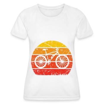 Vintage Sonne und E-Bike - - Frauen Funktions-T-Shirt - Weiß - Vorne - AI Model Female 172 dark (172cm)