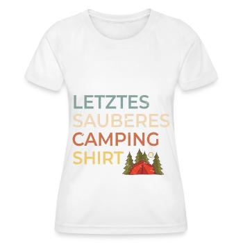 Chemise de camping last clean - - T-shirt sport Femme - blanc - Devant - AI Model Female 172 dark (172cm)