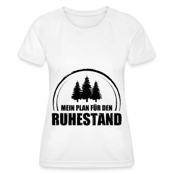 Mein Plan Fur Den Ruhestand 3 - - Frauen Funktions-T-Shirt - Weiß - Vorne - AI Model Female 172 dark (172cm)
