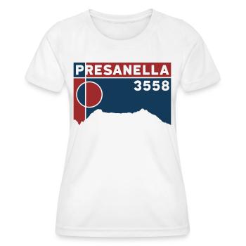 Cima Presanella Glacier Ski de randonnée Randonnée en haute altitude - T-shirt sport Femme - blanc - Devant - AI Model Female 172 dark (172cm)