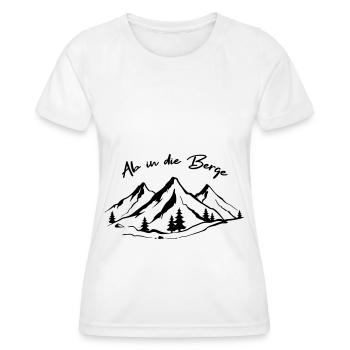 AB in der Berge - - Frauen Funktions-T-Shirt - Weiß - Vorne - AI Model Female 172 dark (172cm)