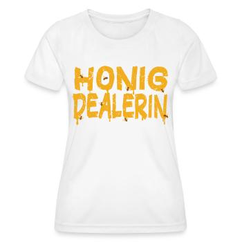 Honey Dealer Mrs. Beekeeper Beekeeping Bee beekeeper - Women's Functional T-Shirt - white - Front - AI Model Female 172 dark (172cm)