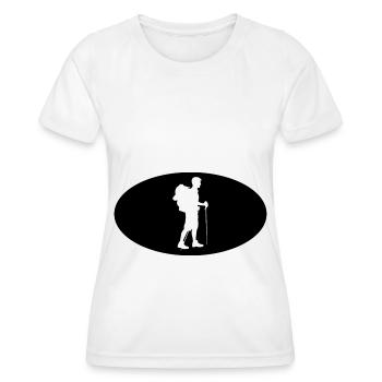 demi-cercle et errance - - T-shirt sport Femme - blanc - Devant - AI Model Female 172 dark (172cm)