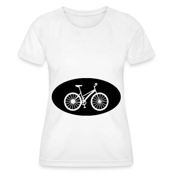 Semicircle and bicycle - - Women's Functional T-Shirt - white - Front - AI Model Female 172 dark (172cm)