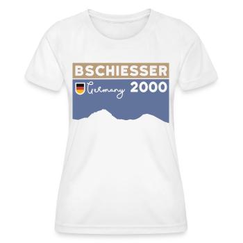 Bschießer Bschiesser Wandern Berg Kante Klettern - Frauen Funktions-T-Shirt - Weiß - Vorne - AI Model Female 172 dark (172cm)