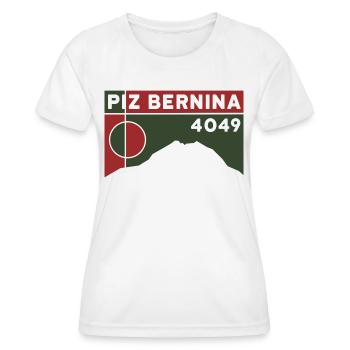 Piz Bernina Besteigung Bergtour Berg Tour Souvenir - Frauen Funktions-T-Shirt - Weiß - Vorne - AI Model Female 172 dark (172cm)