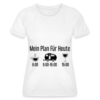Mein Plan für Heute 2 - (2) - Frauen Funktions-T-Shirt - Weiß - Vorne - AI Model Female 172 dark (172cm)