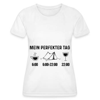 Mein Perfekt-Tag 1 - (2) - Frauen Funktions-T-Shirt - Weiß - Vorne - AI Model Female 172 dark (172cm)