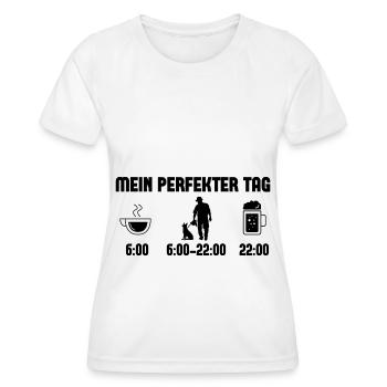 Mon jour parfait 1 - - T-shirt sport Femme - blanc - Devant - AI Model Female 172 dark (172cm)