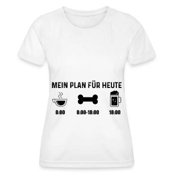 Mon plan pour aujourd’hui 4 - - T-shirt sport Femme - blanc - Devant - AI Model Female 172 dark (172cm)