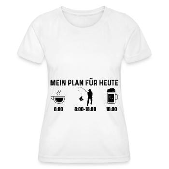 Mein Plan für Heute - - Frauen Funktions-T-Shirt - Weiß - Vorne - AI Model Female 172 dark (172cm)