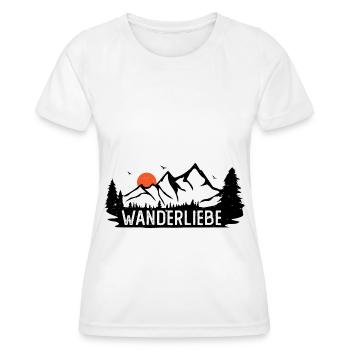 Wanderliebe, Berge und Sonne - - Frauen Funktions-T-Shirt - Weiß - Vorne - AI Model Female 172 dark (172cm)