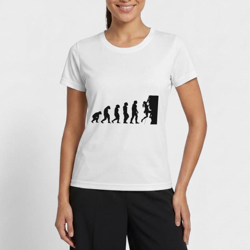 Evolution and Climbing - (2) Women's Functional T-Shirt