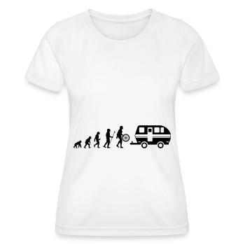 Camping Evolution - - T-shirt sport Femme - blanc - Devant - AI Model Female 172 dark (172cm)