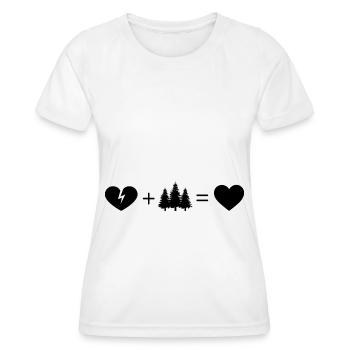 Gebrochenes Herz Herz und Snowboarden 3 - - Frauen Funktions-T-Shirt - Weiß - Vorne - AI Model Female 172 dark (172cm)