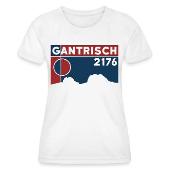 Gantrisch Oberland bernois Randonnée Ski de fond Escalade - T-shirt sport Femme - blanc - Devant - AI Model Female 172 dark (172cm)