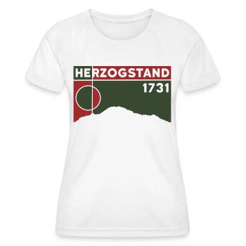 Herzogstand, Mountain, Hiking, Hike, Ridge Walk - Women's Functional T-Shirt - white - Front - AI Model Female 172 dark (172cm)