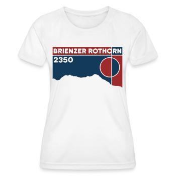Brienzer Rothorn Randonnée Randonnée Haute Altitude Souvenir - T-shirt sport Femme - blanc - Devant - AI Model Female 172 dark (172cm)