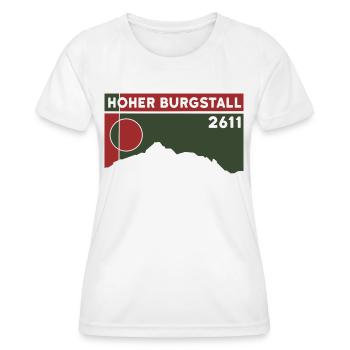 Hoher Burgstall Bergtour Klettersteig Stubaital - Frauen Funktions-T-Shirt - Weiß - Vorne - AI Model Female 172 dark (172cm)