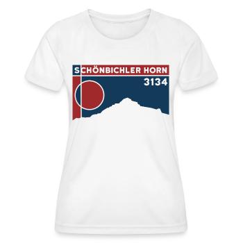 Schönbichler Horn Randonnée en montagne Zillertal Tyrol - T-shirt sport Femme - blanc - Devant - AI Model Female 172 dark (172cm)