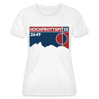 Hochfrottspitze Mädelegabel Exceedance Hiking - Women's Functional T-Shirt - white - Front - AI Model Female 172 dark (172cm)