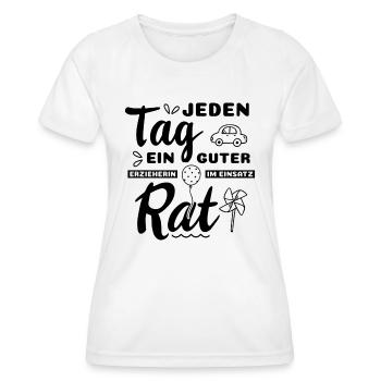 Erzieherin Kindergarten Abschied Geschenk Lustig - Frauen Funktions-T-Shirt - Weiß - Vorne - AI Model Female 172 dark (172cm)