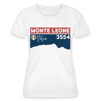 Monte Leone altitude alpine tour ascent Dolomites - Women's Functional T-Shirt - white - Front - AI Model Female 172 dark (172cm)