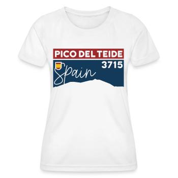 Pico del Teide Tenerife Spain Hiking Biking - Women's Functional T-Shirt - white - Front - AI Model Female 172 dark (172cm)