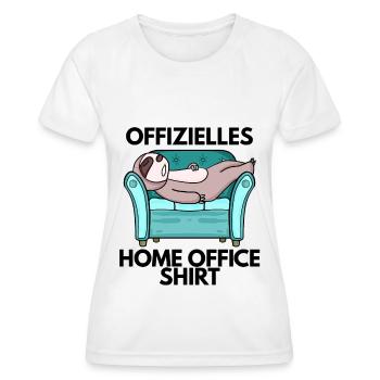 Home Office - Frauen Funktions-T-Shirt - Weiß - Vorne - AI Model Female 172 dark (172cm)