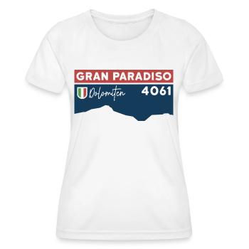 Gran Paradiso Ski Tour High Tour Climb Guide - Women's Functional T-Shirt - white - Front - AI Model Female 172 dark (172cm)