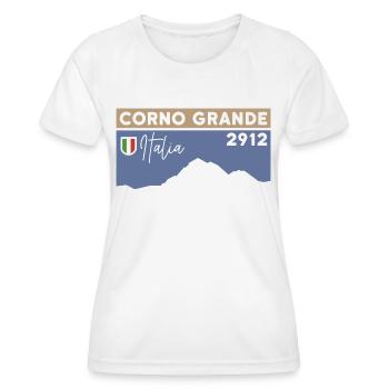 Gran Sasso Italia Corno Grande Normal Route Hike - Women's Functional T-Shirt - white - Front - AI Model Female 172 dark (172cm)