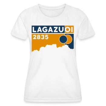 Monte Lagazuoi Dolomiten Wandern Skitour Bergtour - Frauen Funktions-T-Shirt - Weiß - Vorne - AI Model Female 172 dark (172cm)