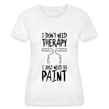 Maler und Lackierer Malerin Lackiererin Painter - Frauen Funktions-T-Shirt - Weiß - Vorne - AI Model Female 172 dark (172cm)
