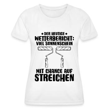 Maler und Lackierer Malerin Lackiererin Painter - Frauen Funktions-T-Shirt - Weiß - Vorne - AI Model Female 172 dark (172cm)