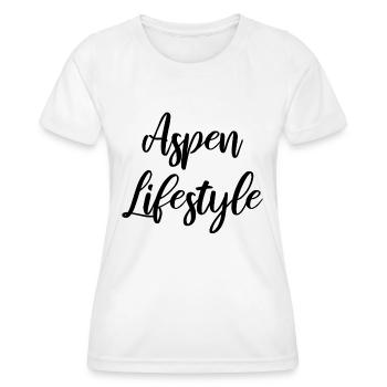 Aspen lifestyle - Women's Functional T-Shirt - white - Front - AI Model Female 172 dark (172cm)