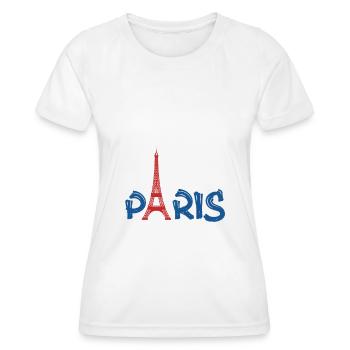 PARIS - Women's Functional T-Shirt - white - Front - AI Model Female 172 dark (172cm)