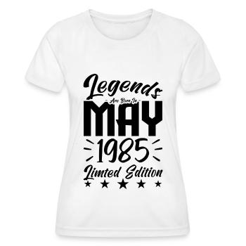 Geboren 1985 Geburtstagsgeschenk 1985. - Frauen Funktions-T-Shirt - Weiß - Vorne - AI Model Female 172 dark (172cm)