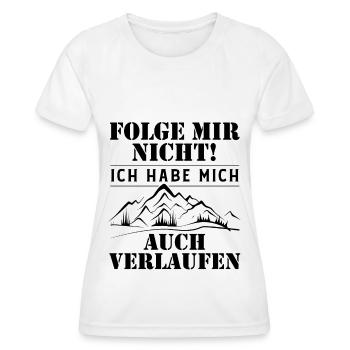 Folge Mir nicht - - Frauen Funktions-T-Shirt - Weiß - Vorne - AI Model Female 172 dark (172cm)