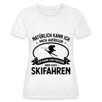 Naturlich kann ich mich beinen aufgene ich kann st - Frauen Funktions-T-Shirt - Weiß - Vorne - AI Model Female 172 dark (172cm)