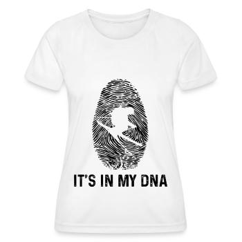 It's in my DNA - - Women's Functional T-Shirt - white - Front - AI Model Female 172 dark (172cm)