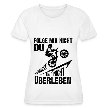 Folge Mir nicht - - Frauen Funktions-T-Shirt - Weiß - Vorne - AI Model Female 172 dark (172cm)