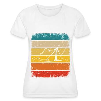 Vintage Square und Camping 1 - - Frauen Funktions-T-Shirt - Weiß - Vorne - AI Model Female 172 dark (172cm)