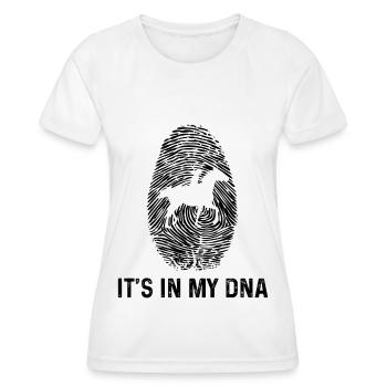 C’est dans mon ADN 1 - - T-shirt sport Femme - blanc - Devant - AI Model Female 172 dark (172cm)