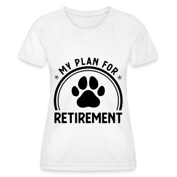 Mein Plan für den Ruhestand 3 - - Frauen Funktions-T-Shirt - Weiß - Vorne - AI Model Female 172 dark (172cm)