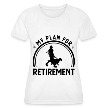 Mein Plan für den Ruhestand 2 - - Frauen Funktions-T-Shirt - Weiß - Vorne - AI Model Female 172 dark (172cm)
