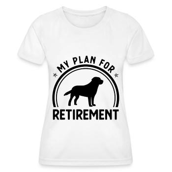 Mein Plan für den Ruhestand - - Frauen Funktions-T-Shirt - Weiß - Vorne - AI Model Female 172 dark (172cm)