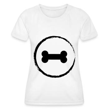Cricle and Dog - (do) - Women's Functional T-Shirt - white - Front - AI Model Female 172 dark (172cm)